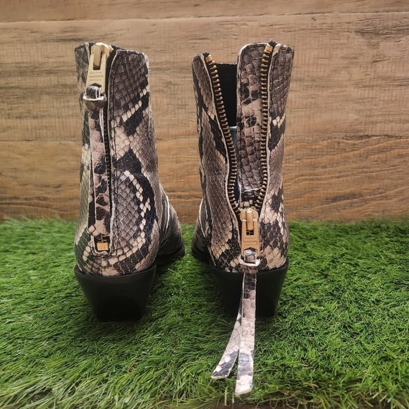 Host Pick 🥳🥳 New ALL SAINTS Lenora Snake Print Bootie Sz 36 - Picture 5 of 10